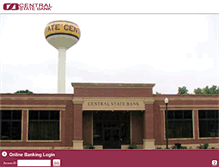 Tablet Screenshot of centralstatebankia.com